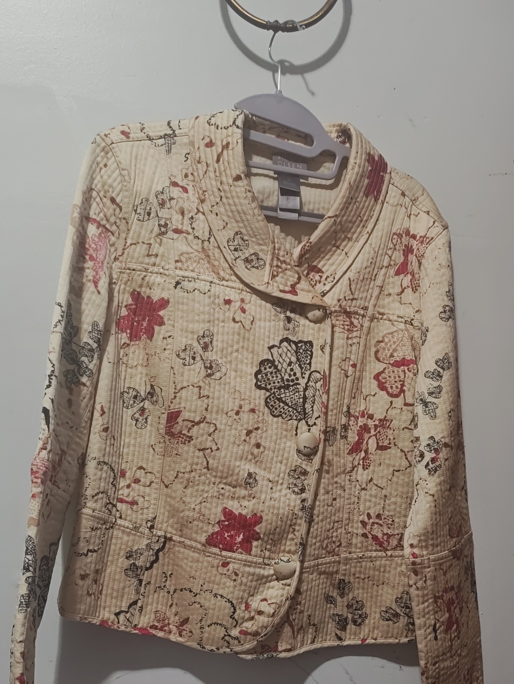 Sigrid Olsen quilted jacket (Size: 12)